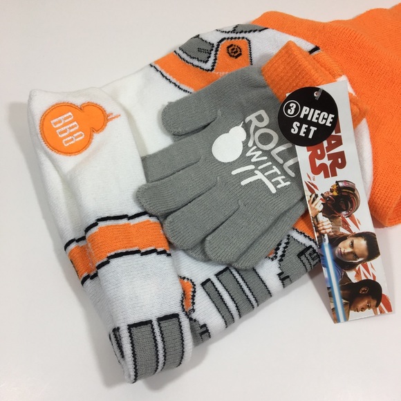 3-piece Set Scarf Beanie Gloves - Picture 1 of 5